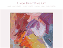 Tablet Screenshot of lindahuntfineart.com